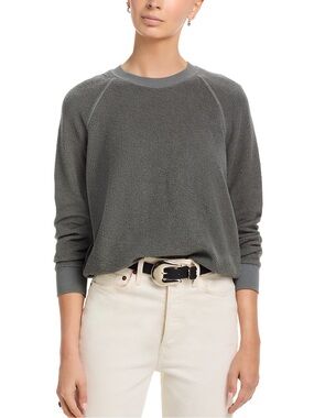NWT PerfectWhiteTee Ziggy Sweatshirt Size XS Charcoal Grey